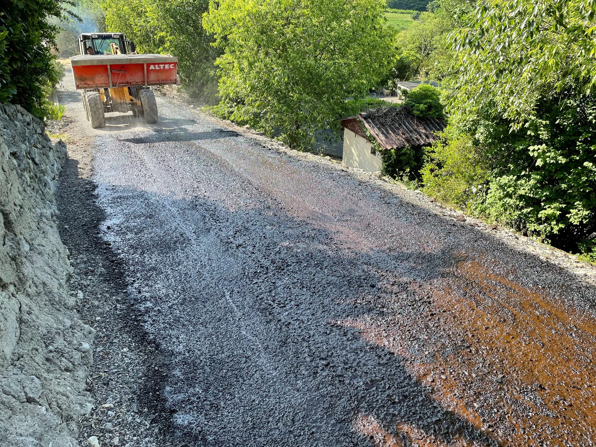 Goudronnage, réalisation 2