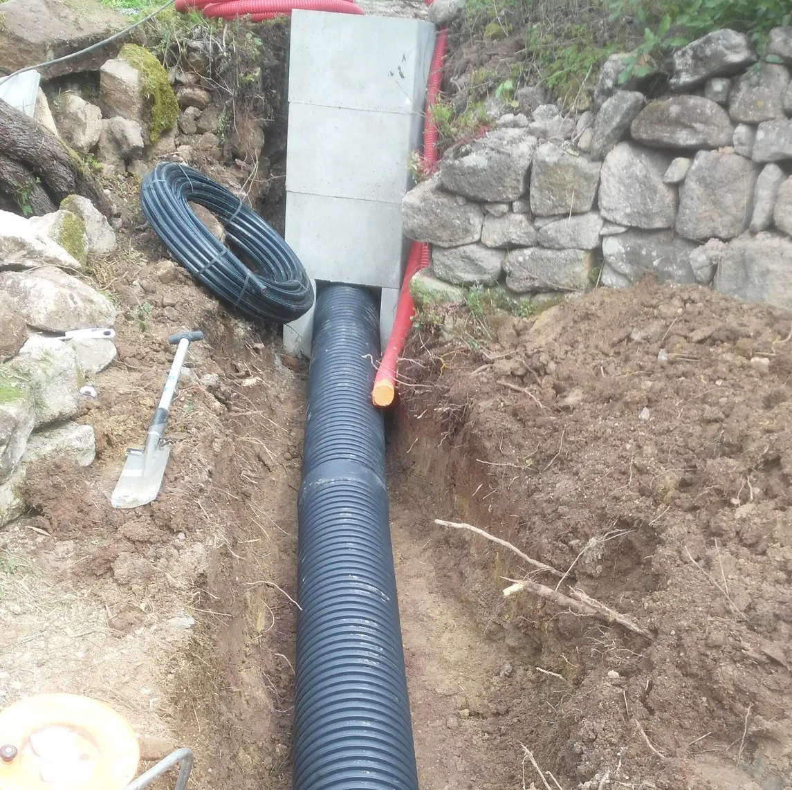 V.R.D., chantier réalisé par Chassain TP en Sud Ardèche
