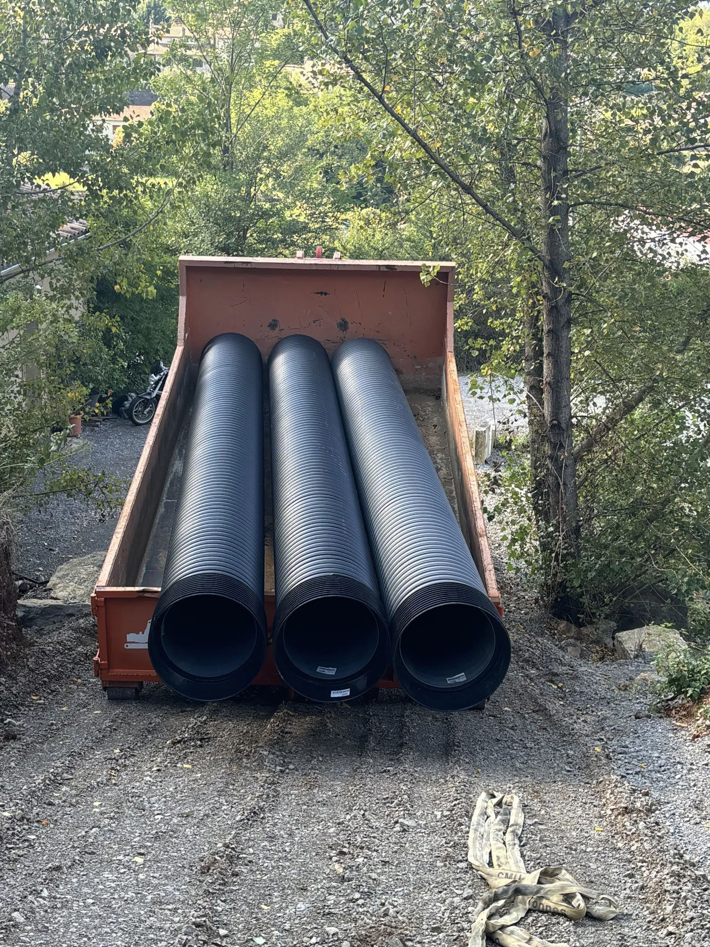 V.R.D., chantier réalisé par Chassain TP en Sud Ardèche