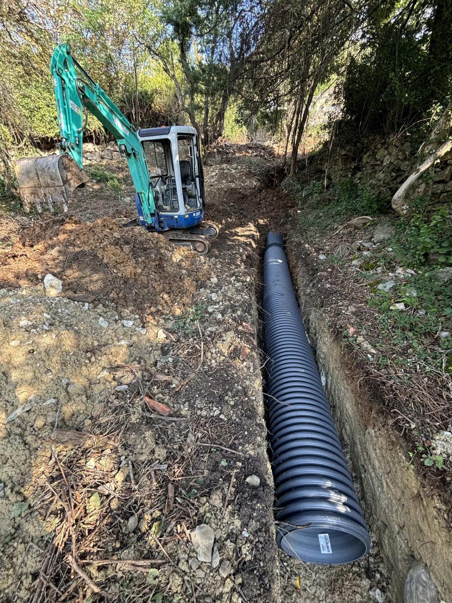 V.R.D., chantier réalisé par Chassain TP en Sud Ardèche
